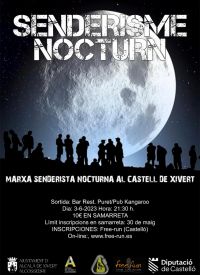 MARCHA SENDERISTA NOCTURNA  AL CASTELL DE XIVERT 3/06/2023