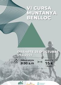 CURSA MUNTANYA BENLLOC - 25/10/2025